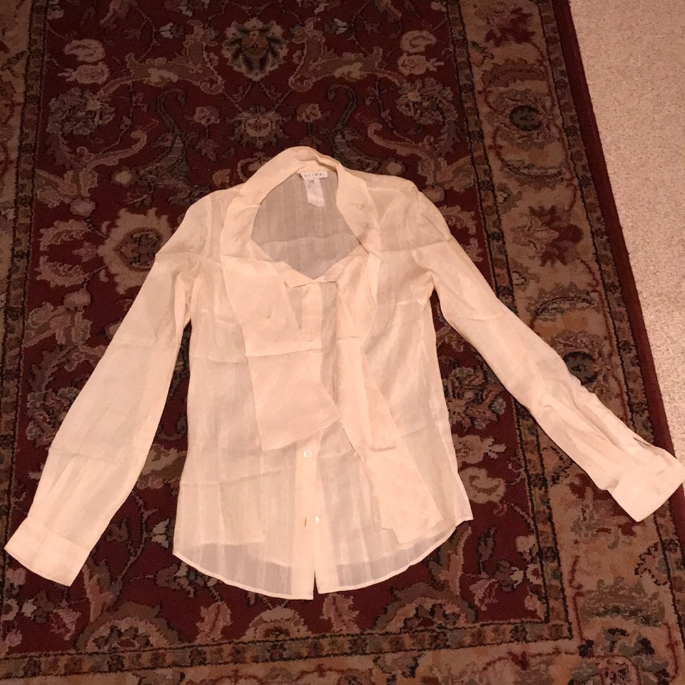 Celine Women’s Button-Up Silk Top, Size 38